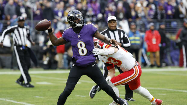 Lamar Jackson ATRAPA su propio pase 